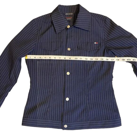 Tommy Jeans Vintage Y2K Size Medium Lightweight Shirt‎ Jacket Navy - Picture 5 of 12